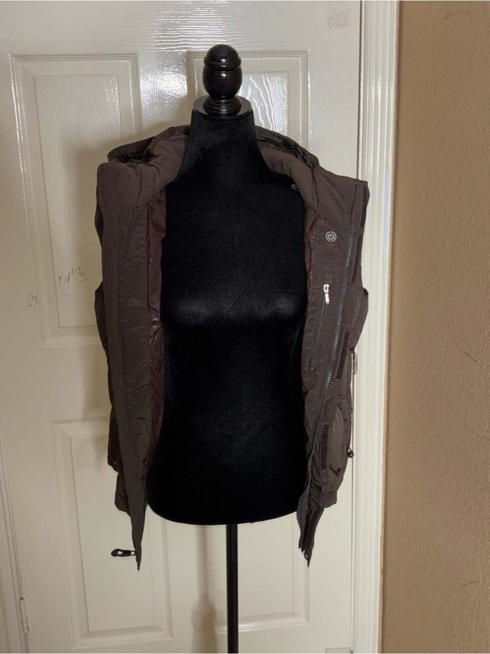 The North Face 600 Vintage Brown Quilted Down Puffer Vest Women's LG Insulated - Picture 11 of 13
